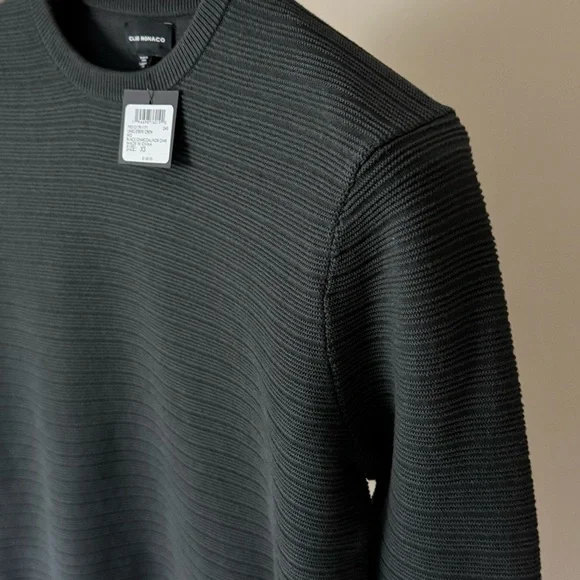 🌑 NWT CLUB MONACO | Links Stripe Crewneck - Picture 3 of 9